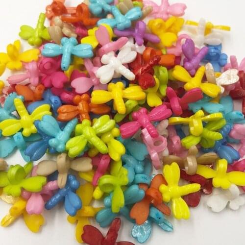 100pcs Butterfly Plastic Buttons Child Clothes DIY Sewing Appliques button PT146