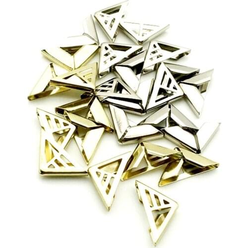 100PCS 16X16X4mm Metal Gold Silver Corners For Books Scrapbooking Photo Albums Menus Corner Protectors Metal Crafts DIY Ornament