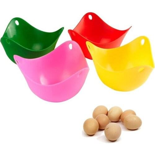 1x Silicone Egg Poacher Cook Kitchen Cookware Poached Baking Cup