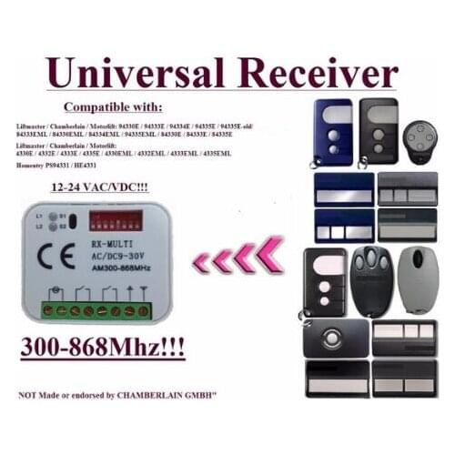 2CH receiver for Liftmaster / Chamberlain / Motorlift / Homentry suits 4335e/84335e/94335e beautiful