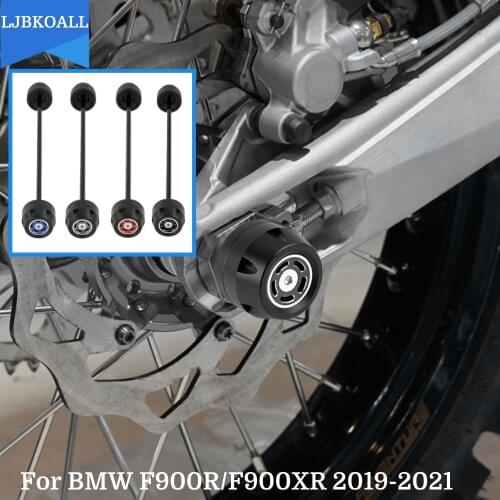 2020 F900 R F900 XR Accessories Motorcycle Rear Axle Fork Crash Sliders Wheel Protector for BMW F900R F900XR 2019-2021