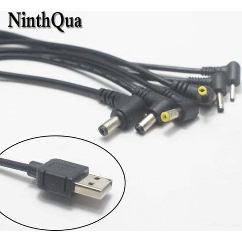 5pcs 3A-5A Larger current USB 2.0 to DC Power Plug 5.5*2.5 5.5*2.1 4.8*1.7 4.0*1.7 3.5*1.35 2.5*0.7 mm for mini speaker PC ect