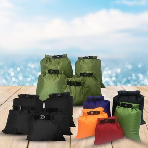 5PCS Outdoor Swimming Waterproof Storage Bag Multifunctional Beach Pouch Rafting Storage Bag For River Tracing Drifting