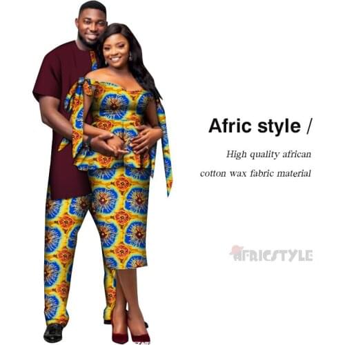 20 Patterns 100% Cotton Soft African Clothes for Couples Perfect Quality African Print Plus Size Clothes WYQ676