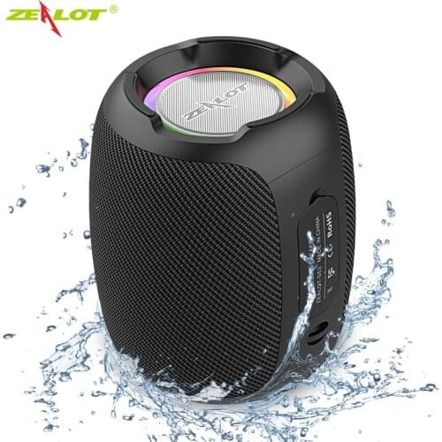 ZEALOT S53 Wireless Bluetooth Speaker 24 hours 20w super loud sound bluetooth speaker IPX6 waterproof for phone TF card FM