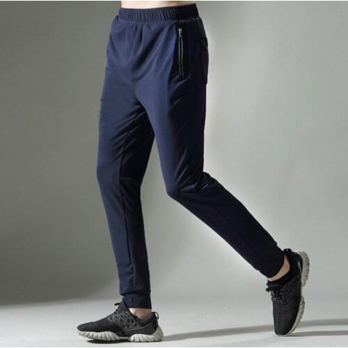Summer New Sports Pants Fashion Mens Breathable Thin Sweatpants nylon Ice Mesh Eye Air Jogger Pants