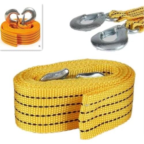 4M Heavy Duty 3 Ton Car Tow Cable Tow Rope Strap Hook Van Road Rescue FOR Porsche 911 918/Cayenne/Macan/Macan S/Panamera/Cayman