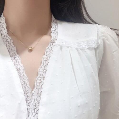 316L Stainless Steel Fashion Fine Jewelry Casual Minimalism Small But Beautiful Charms Chain Choker Necklaces Pendants For Women