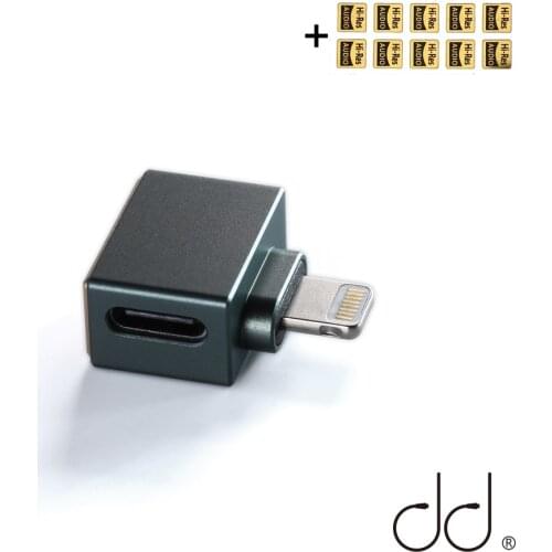 For Decoders on iOS Devices,Decoding Cables and USB-C Earphones DD ddHiFi TC28i Lightning Male to Type-C Female OTG Adapter