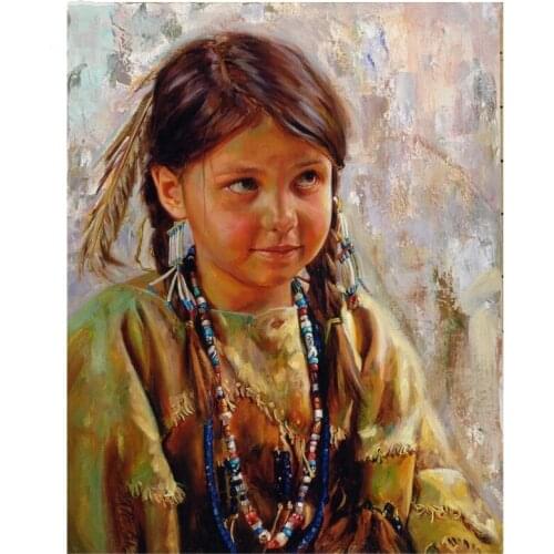 Photo Custom Diamond Painting Accessory Private Portrait Wedding Picture DIY Family Diamond Mosaic Indian girl Children L816