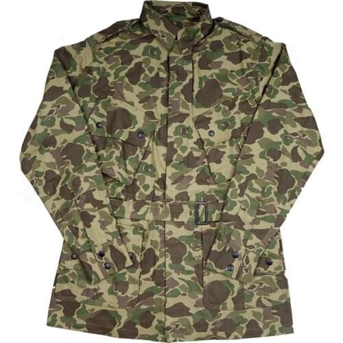 M42 Pacific camouflage Jacket Paratrooper uniform American Military Coat Retro WW2 Cargo Clothes Blouse