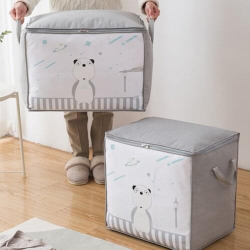 Cartoon quilt storage bag clothes sorting bag household clothing storage bag sundries sorting bag