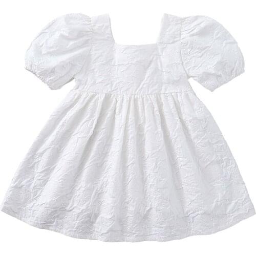 2021 fashion childrens clothing girls clothing summer childrens clothes Korean short-sleeved princess dress