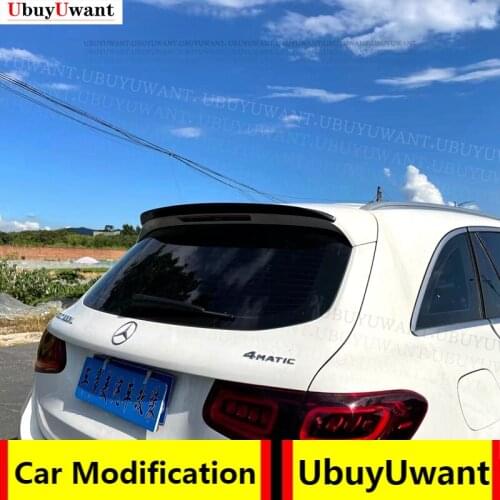 New Real Carbon Fiber High Kick CARRear Trunk Spoiler WING Lip FOR Benz W253 GLC 200 GLC300 CARBON FIBER Spoiler 2015 - 2021