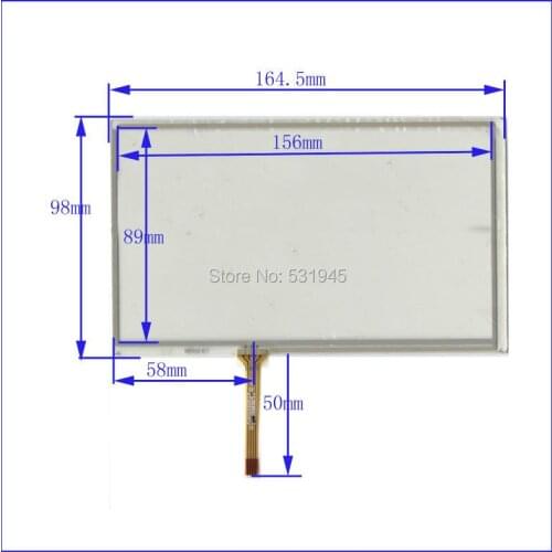 NEW Touch Screen 164.5mm*98mm 7 inch glass XWT316 for industry applications 164.5*98 for GPS TABLE commercial use