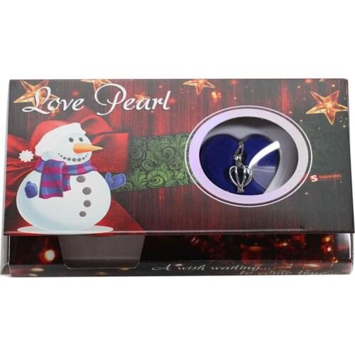 New Snowman Merry Christmas Gifts Wish Pearls1 Set Love Wish Pearl Necklace Set Oyster Drop Pendant Xmas Party Surprise ABH731