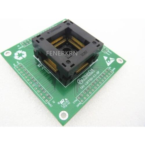 Opentop QFP100 LQFP100 IC357 YAMAICHI pitch: 0.5mm IC Burning seat Adapter testing seat Test Socket test bench