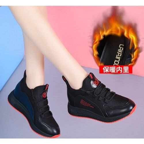 Winter sports and leisure ladies high-top shoes Korean wild womens shoes single cotton casual womens shoes
