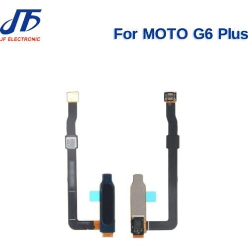 10pcs For Motorola G6 Home Button Finger Reader For MOTO g6 play plus Fingerprint Reader Sensor Flex Cable
