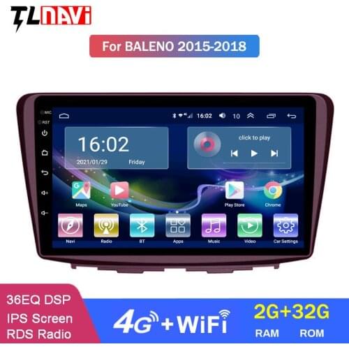 4G Lte 2G RAM 9 Inch Android 10 Car Dvd Gps Player for Suzuki Baleno 2015-2018 Built-in Radio Video Navigation Bt Wifi