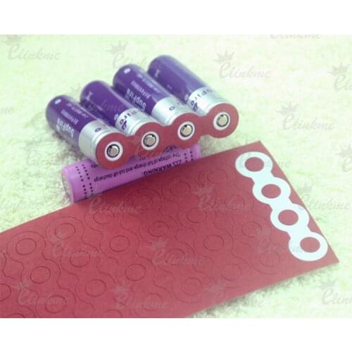 60pcs cardboard 4x 18650 battery Insulators Electrical Insulating Adhesive Paper (EAM)