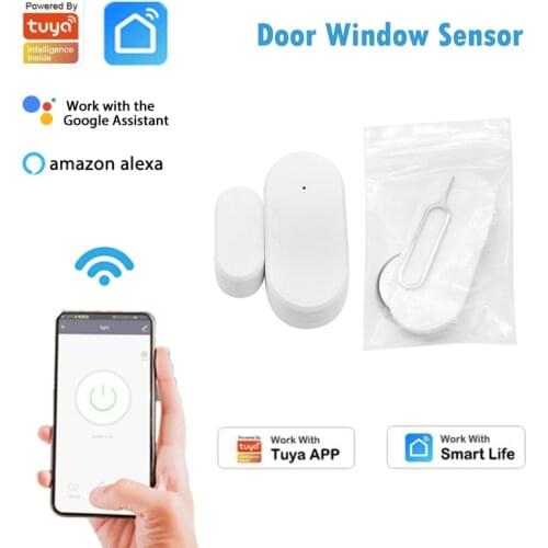Tuya Bluetooth Smart Door Sensor Smart Life/Tuya App Remote Control Smart Security Alarm Sensor Support Alexa Google Home
