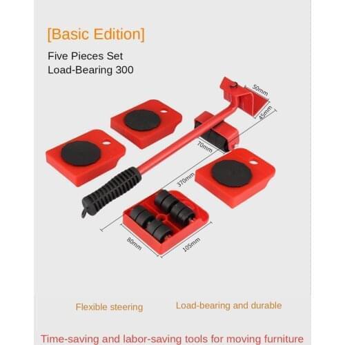 Furniture Mover Easy Furniture Lifter Mover Tool Set Heavy Stuffs Moving Hand Tools Set Wheel Bar Mover Device Furniture Tools