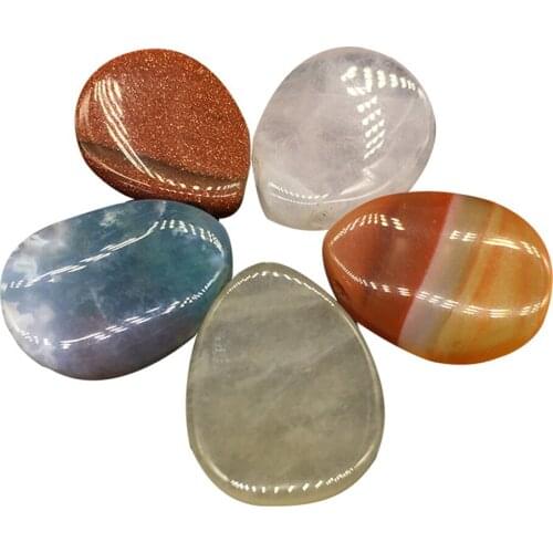 ICNWAY Gemstone Making Jewelry 24pcs 13*18mm Transverse orifice water droplet twist petal Beads DIY Necklace Pendant Bracelet