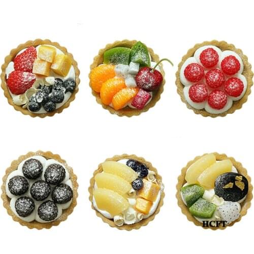 Simulation cake model shop store house decor mandarin Dragon fruit pineapple blueberry cherry strawberry fruit tart cake