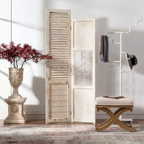 Odd ranks yield high-end home furnishing idyllic French countryside retro white bivalent screen