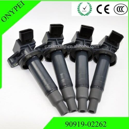 4 Pcs Ignition Coil 9091902239 For Toyota RAV4 Celica Corolla ZZE122 1ZZ 3ZZ 4ZZ 3SG 1KR Matrix 1.8L