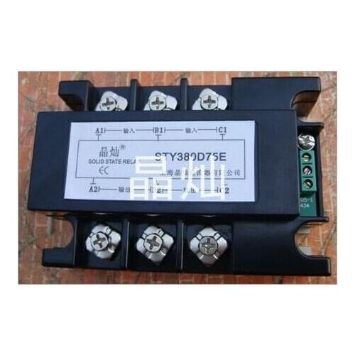 NEW! Three phase Solid state relay Pressure regulator STY-380D75G SSR AC 75A relay