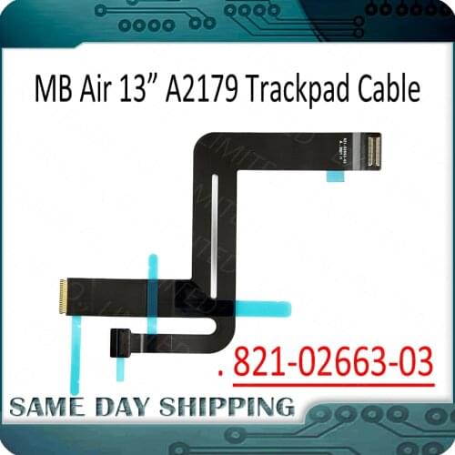 New 821-02663-03 923-04008 for Macbook Air 13" A2179 Trackpad and Keyboard Flex Cable Touchpad EMC 3302 2020 Year