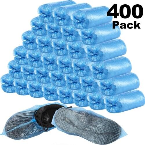Disposable 200 Pack Shoe Covers Hygienic Boot Cover for Workplace, Indoor Carpet Waterproof and dustproof plastic shoe cover