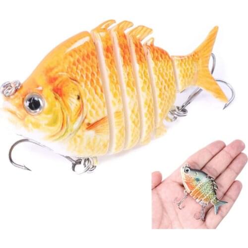 Swimbait Fishing Lures Lifelike Tilapia Hard Bait 63mm 9.3g Lure With Treble Hook Multi Jointed Lures For Bass Fishing Tackle