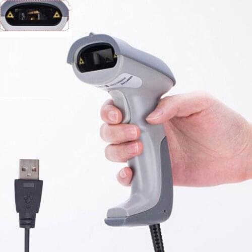 Brand New 1D 14880 USB wired laser Scanner For Supermarket store Express single barcode Scanners