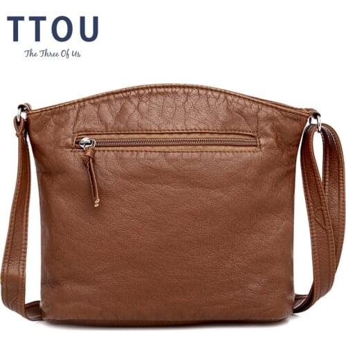 2021 New high quality PU Leather Crossbody Bags For Women Luxury Designer Handbags Female Casual Multi-layer Shoulder Bag Bolso