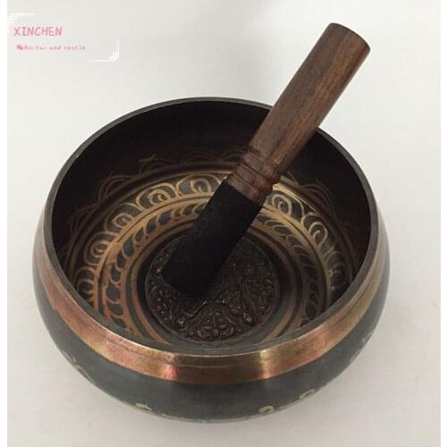 Nepal Tibetan Sing Bowl 7 Size Himalayan Buddhist Yoga Meditation Singing Bowl Fengshui
