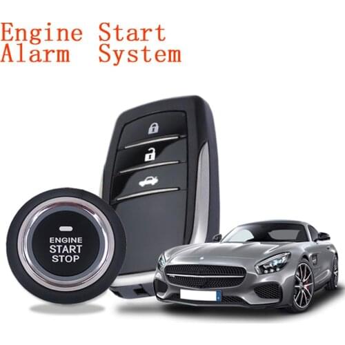 Smart One-button Start Car Alarm System Push Engine Start Stop Button Lock Ignition Keyless Entry Engine Start Button System