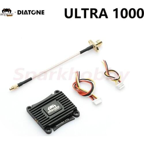 DIATONE MAMBA Ultra 1000 Video Transmitter 36x36x6.5mm 5mw 200mw 400mw 800 1000 mw Adjustable VTX 1W 2-6S For FPV Racing Drone