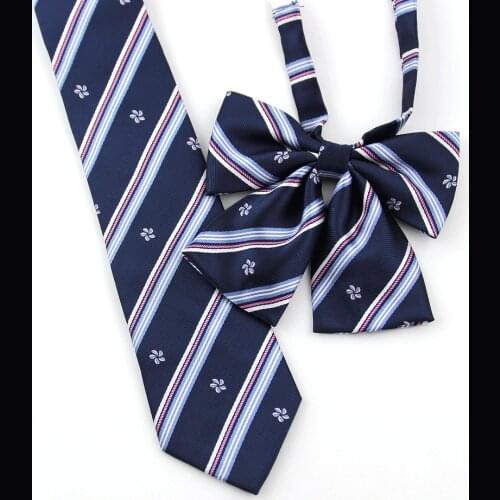 Sakura Print Girls Womens Japanese Uniform JK Neck Tie Bowknot Lolita Tie Preppy Style Cosplay