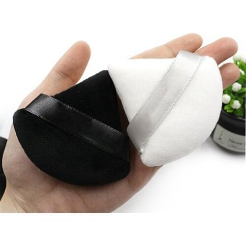 1pcs/2pcs Cosmetic Puff Triangle Velvet Foundation Cream Mini MakeUp Sponge puffs Make Up Tools
