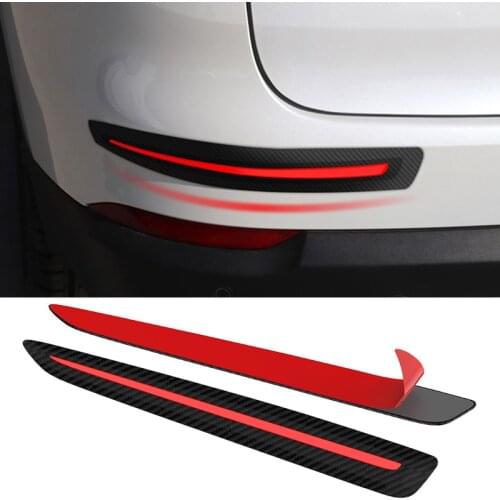 2 PCS Car Sticker Bumper Scratch Protection Car Front/Rear Edge Corner Guard Scratch Protection Car Decoration Strip