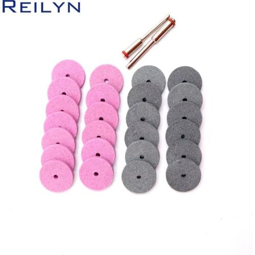 24pcs sand crystal grinding bits grinding wheel abrasive block sanding polisher acc. for die grinder / dremel / rotary tools