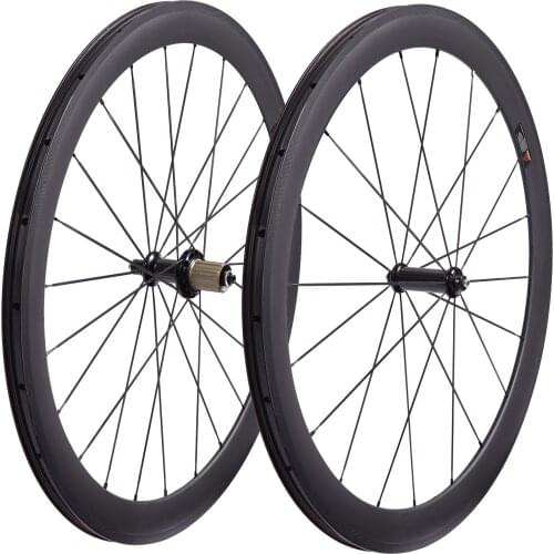 25mm U shape Wheels Powerway R36 Carbon Hubs Straight Pull Carbon Fiber Racing Bicycle Wheels 50mm tubuless Road bike wheelset