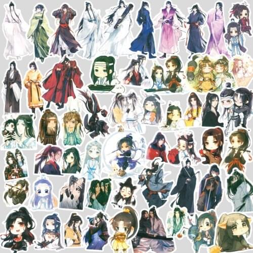 54Pcs/Set The Untamed Chen Qing Ling Decorative Sticker Xiao Zhan Scrapbooking DIY Diary Album Label Stickers