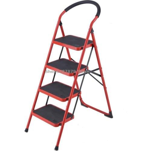 Household Folding Ladder Thickening And Widening Indoor Multi-functional Four Or Five Step Ladder Climbing Dual Purpose H