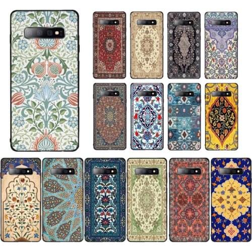 YNDFCNB Persian carpet Floral pattern Phone Case for Samsung S10 21 20 9 8 plus lite S20 UlTRA 7edge