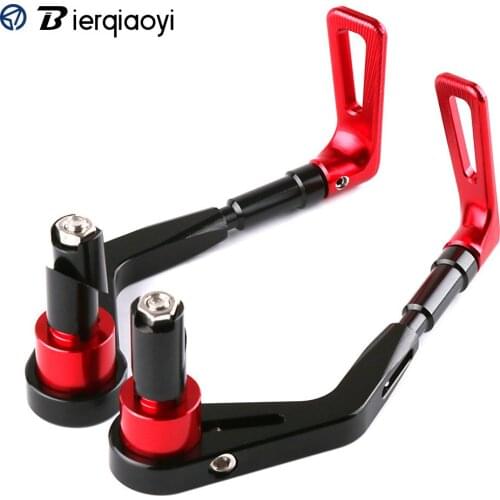 CNC Aluminum Motorcycle Adjustable Brake Clutch Lever Universal Replacement Handguard Protector Hand Guard Racing Dirt Bike Red