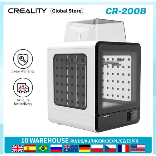 CREALITY 3D CR-200B 3D printer Enclosed Filament Detect Resume Printing Power Off Color Touch Screen